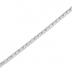 White Gold Diamond Tennis Bracelet 1.80ct TDW